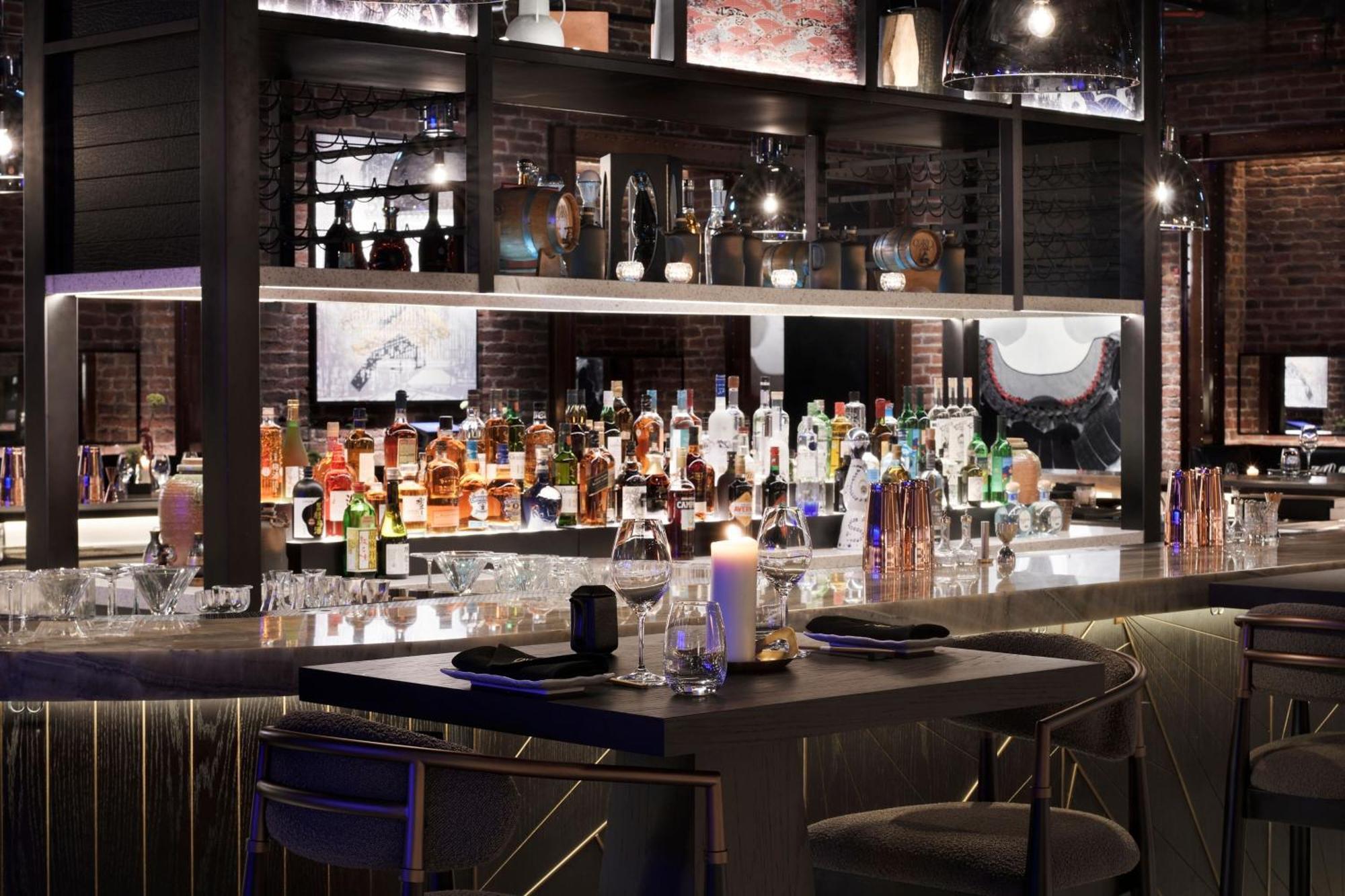 Marriott Resort Palm Jumeirah, Dubai Ngoại thất bức ảnh The bar at the restaurant